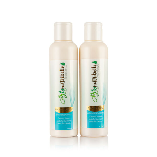 KIT SHAMPOO Y ACONDICIONADOR ANTIENCRESPAMIENTO 500 ML