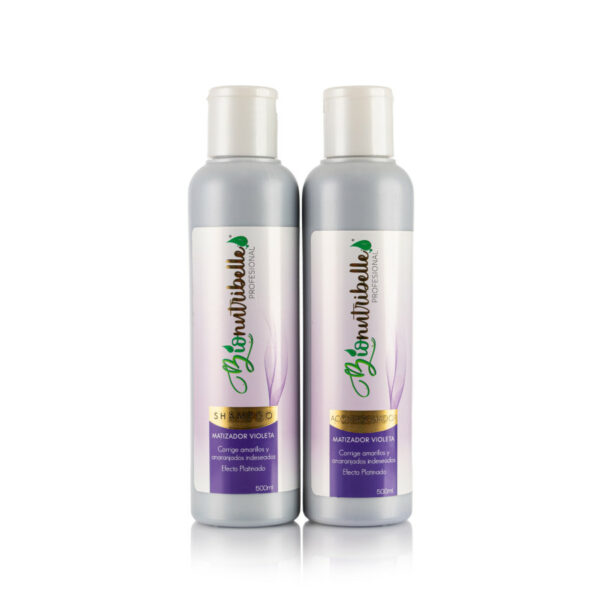 KIT SHAMPOO Y ACONDICIONADOR MATIZADOR VIOLETA  500 ML
